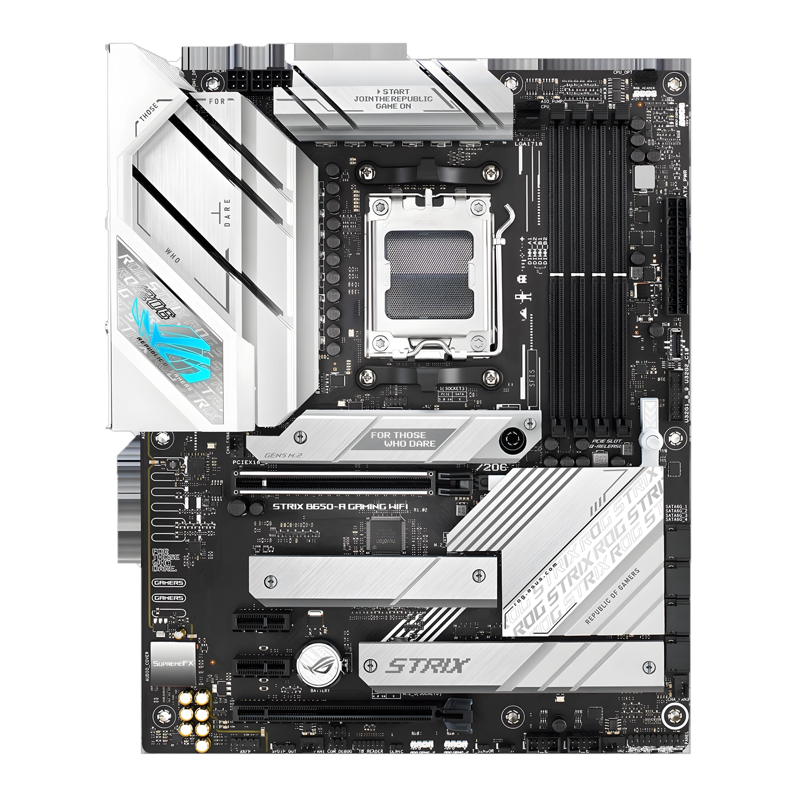 ASUS ROG STRIX B650-A GAMING WIFI DDR5 ATX Motherboard, AM5 Socket, B650 Chipset