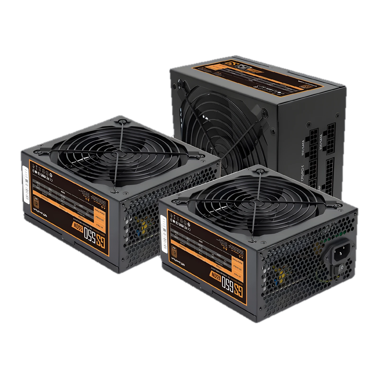 Darkflash EMT 650W 80+ Bronze NON-Modualr/ Japanese Capacitors 105℃/ 98% Active PFC - Black / White - White (Pre-owned)
