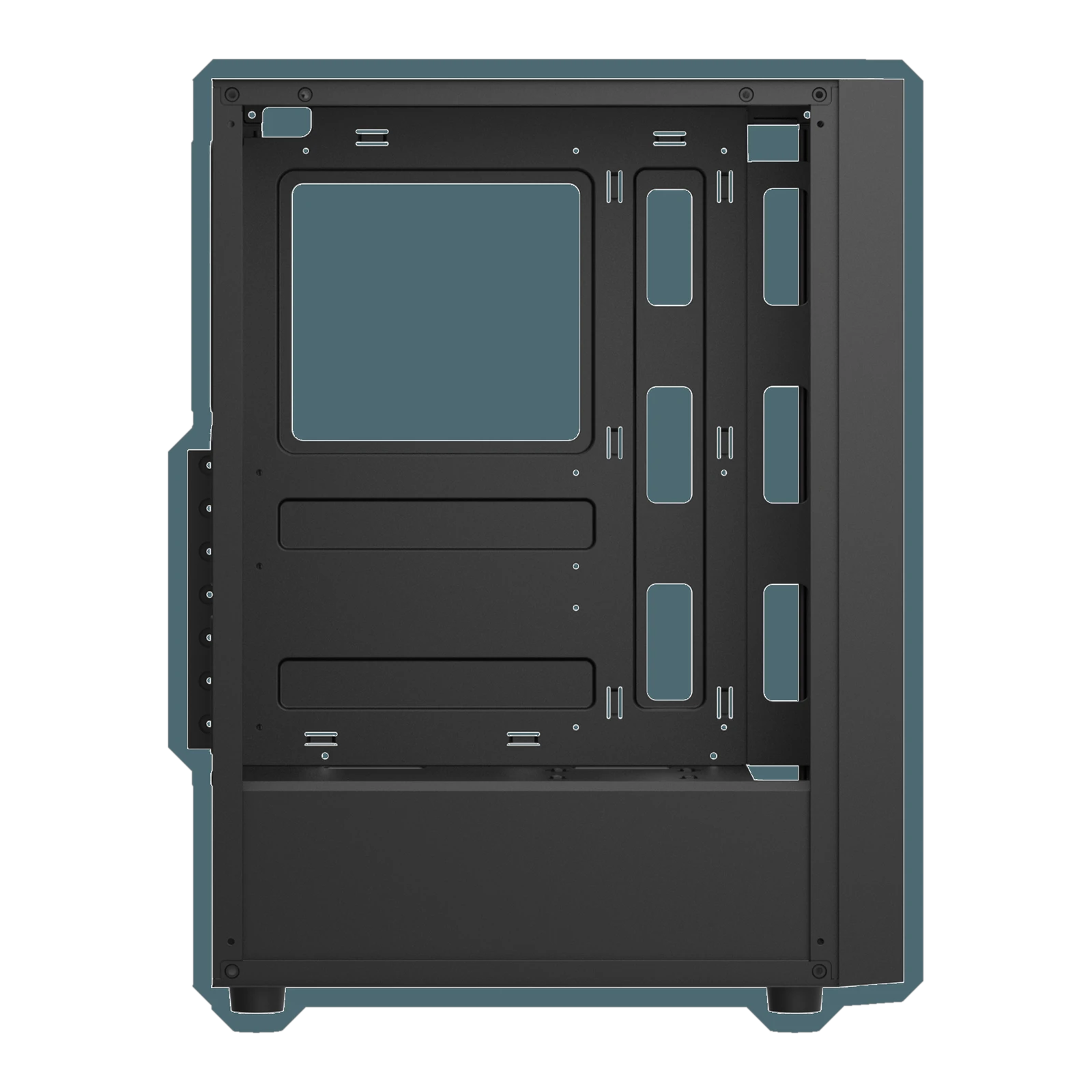 Darkflash A290 ATX PC Case - 3 ARGB Fans included - Black