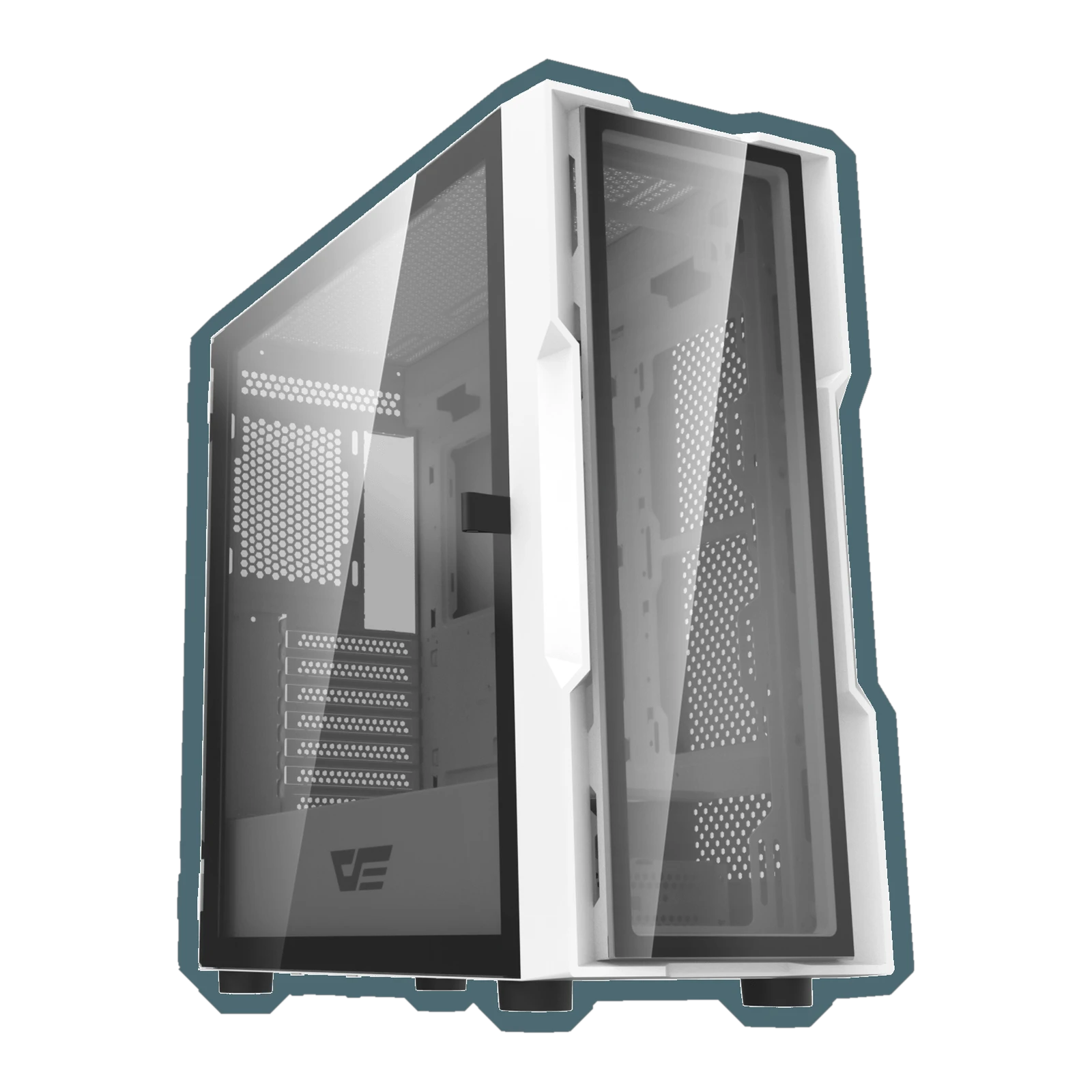 Darkflash DK431 Glass E - ATX PC Case - 4 ARGB Pre - installed Fans