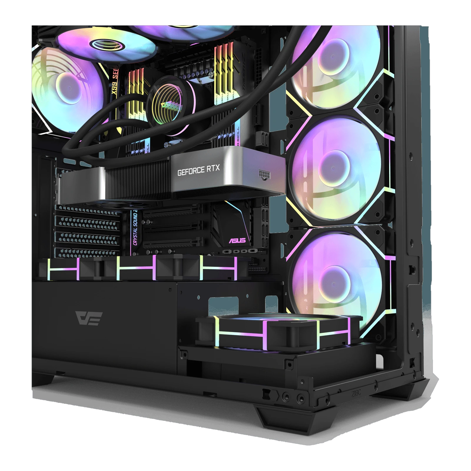 Darkflash DS900 ATX PC Case - 7 ARGB Fans included