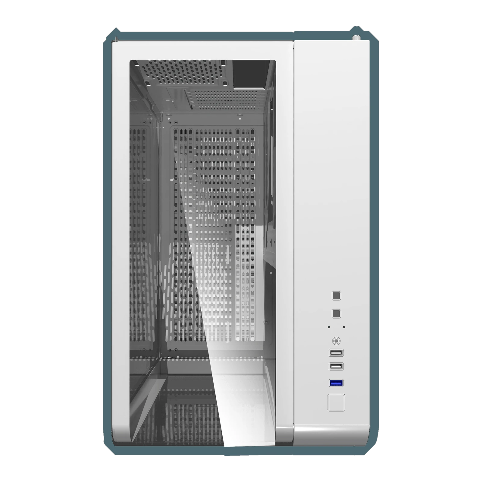 Darkflash L280 ATX PC Case - No Fans installed - White