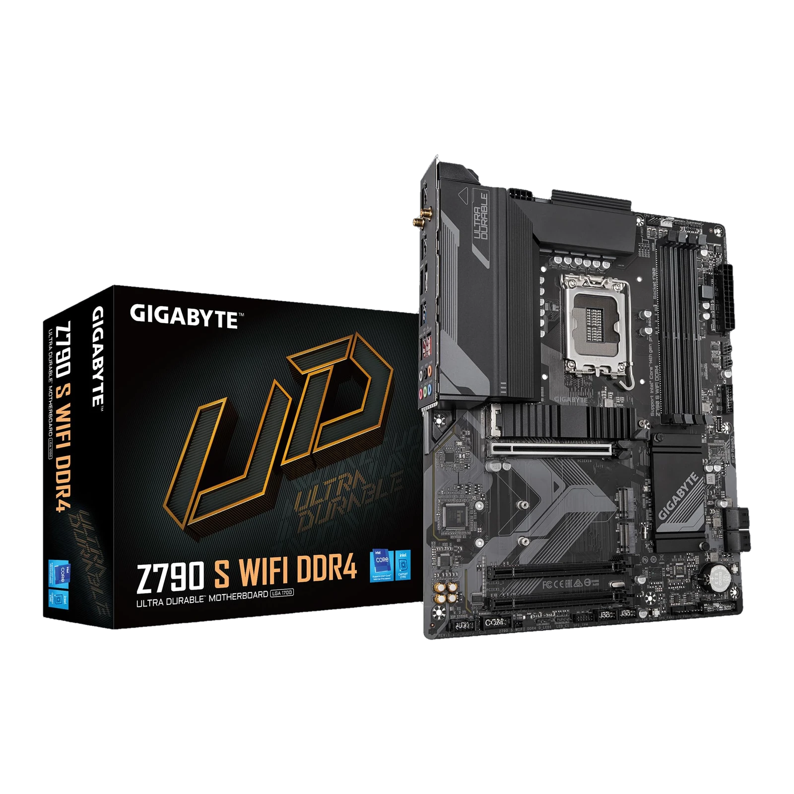 GIGABYTE B760 DS3H DDR5 ATX Motherboard, LGA1700 Socket, Intel B760 Chipset, 4x DDR5 DIMM Slots up to 128GB, 1x PCIe 4.0
