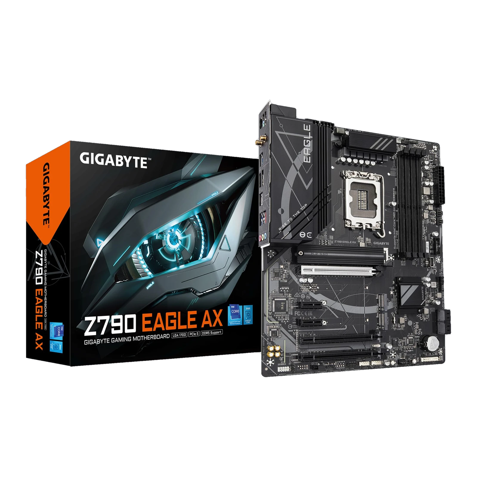 GIGABYTE B760 DS3H DDR5 ATX Motherboard, LGA1700 Socket, Intel B760 Chipset, 4x DDR5 DIMM Slots up to 128GB, 1x PCIe 4.0