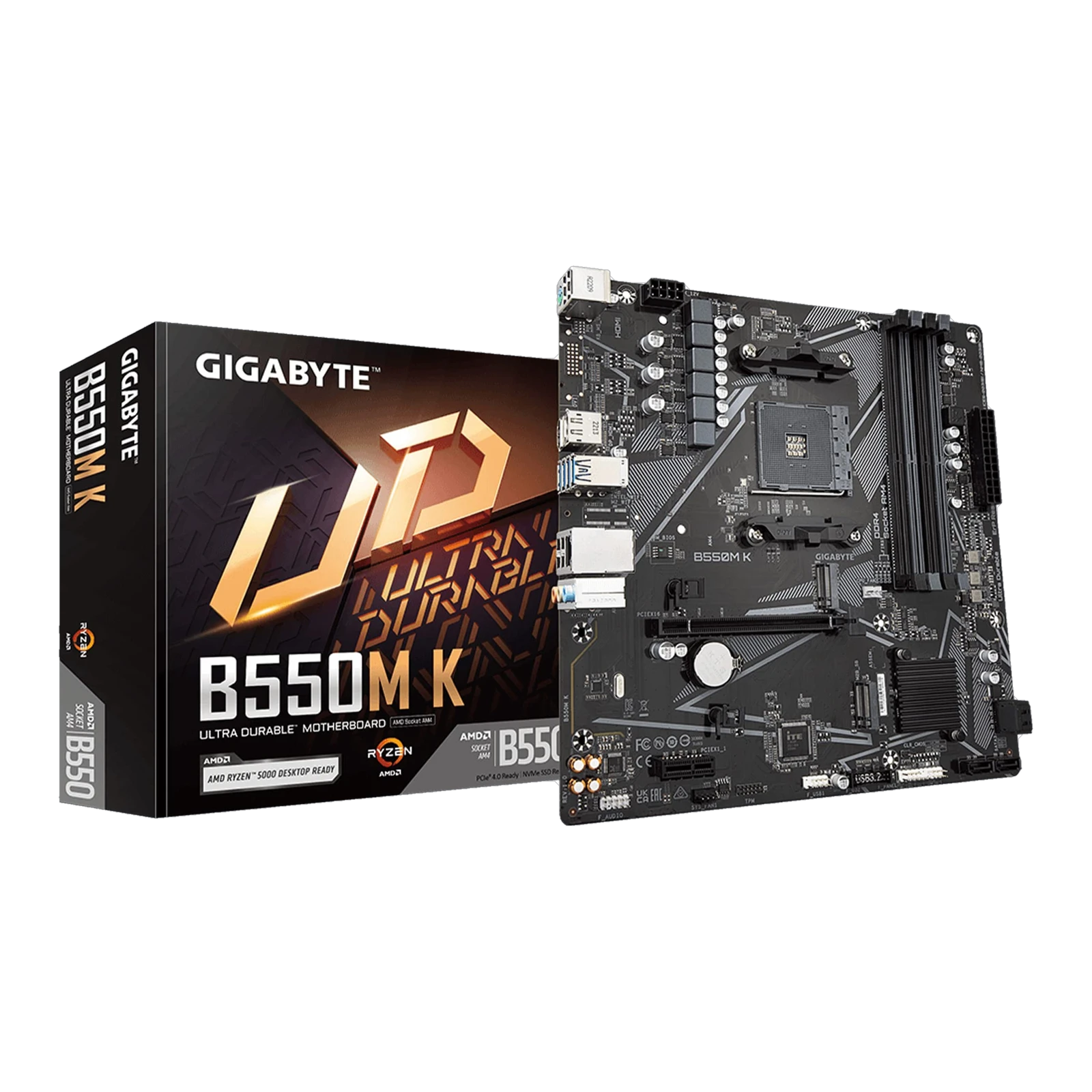 GIGABYTE B760M H DDR4 Micro-ATX Motherboard, LGA1700 Socket, Intel B760 Chipset, 2x DDR4 DIMM Slots up to 64GB, 1x PCIe