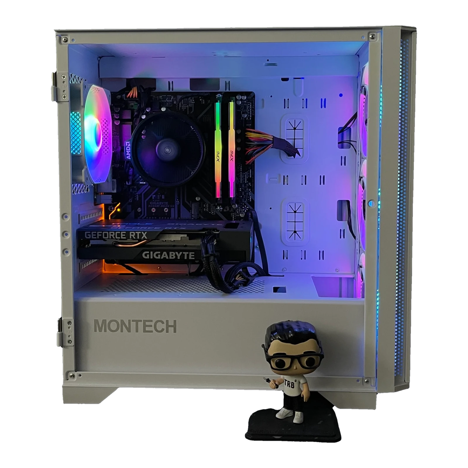 Montech Air 100 ARGB 4 ARGB Fans / M - ATX - White