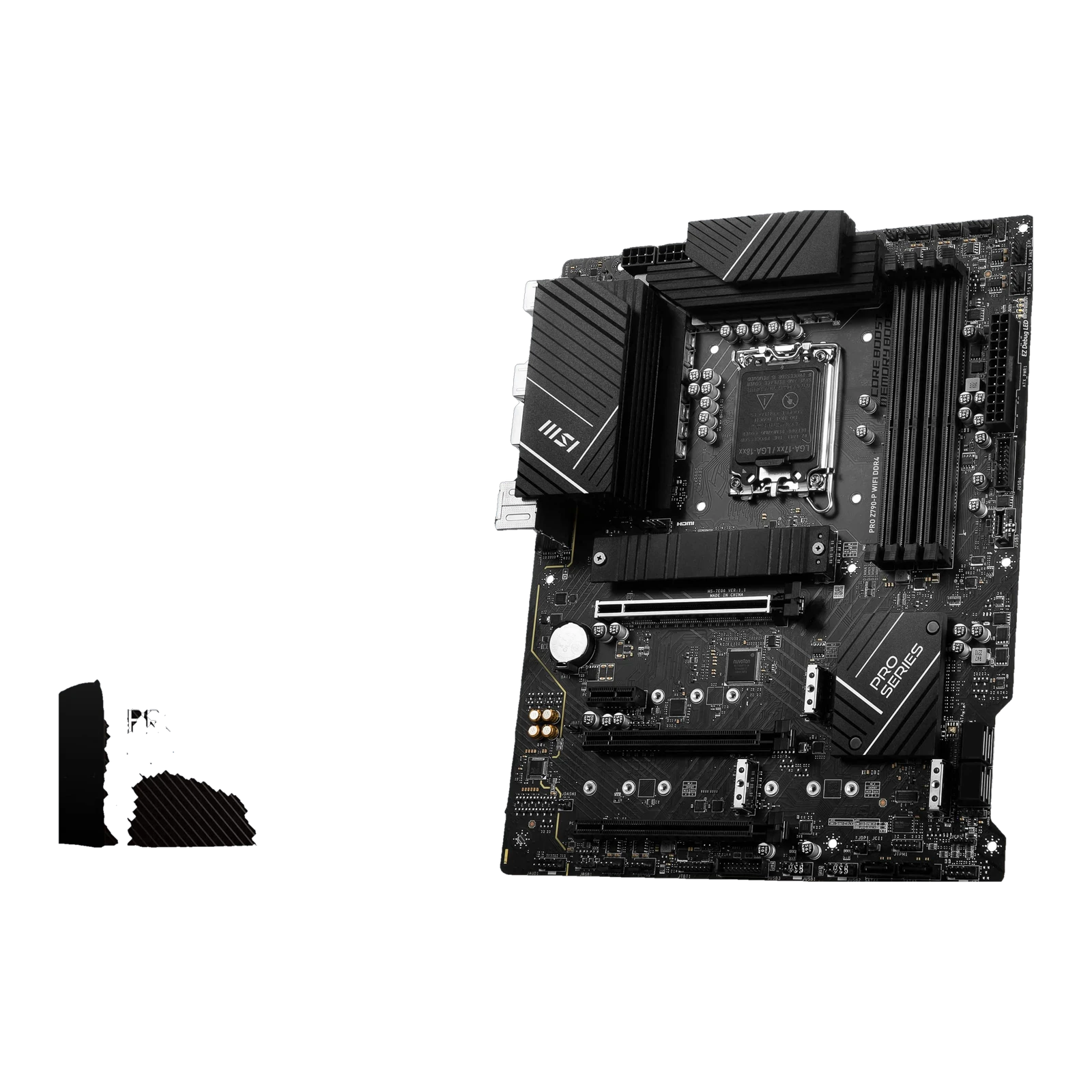 MSI PRO B760M-P DDR5 m-ATX Motherboard, LGA1700 Socket, Intel B760 Chipset, 4x DIMM, 1x PCIe (4.0) x16 Slot, 2x M.2, 4x