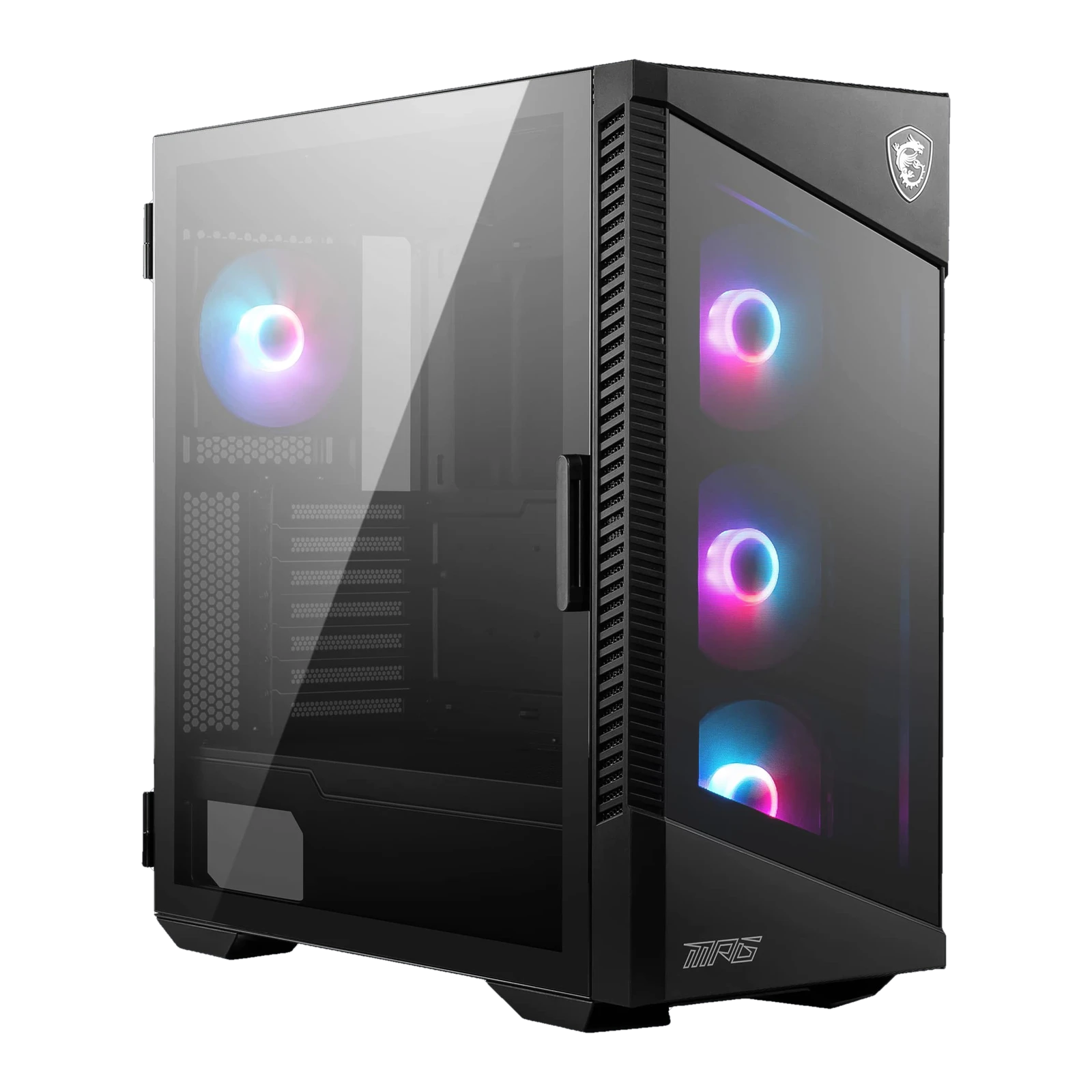 MSI MPG VELOX 100R ( 4 ARGB FANS & LED / VERTICAL GPU MOUNT / ATX - Black, MSI