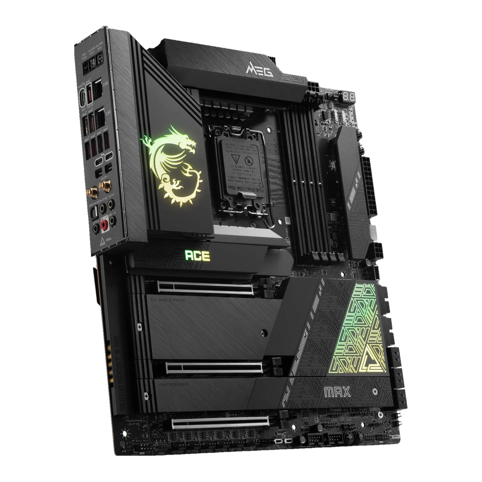 MEG Z790 ACE MAX DDR5 E-ATX Motherboard, LGA 1700 Socket, Intel Z790 Chipset, 4x DIMM Slots up to 7800MHz, 3x PCIe (5.0/