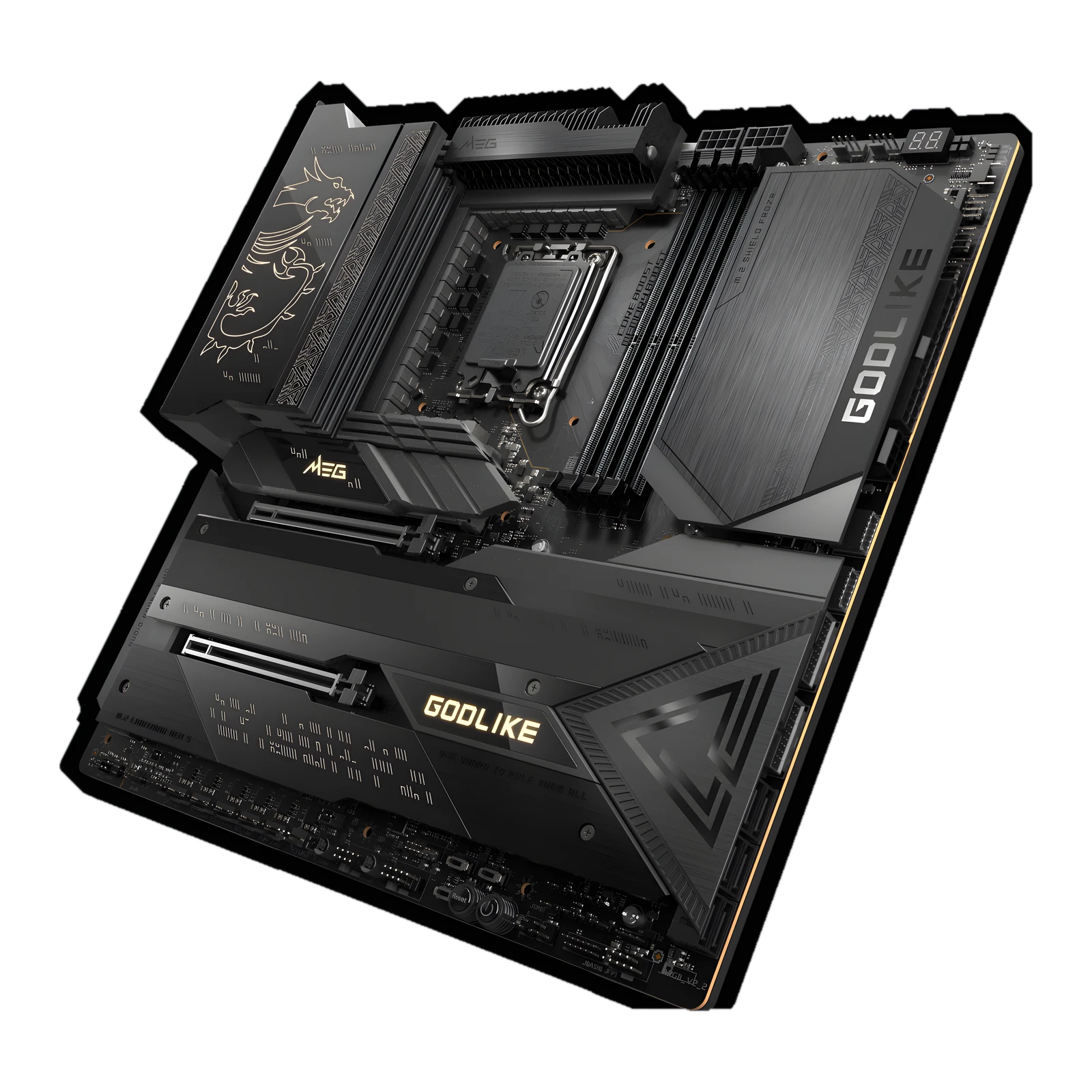 MEG Z790 GODLIKE DDR5 E-ATX Motherboard, LGA 1700 Socket, Intel Z790 Chipset, 4x DIMM Slots up to 7800+MHz, 2x PCIe (5.0
