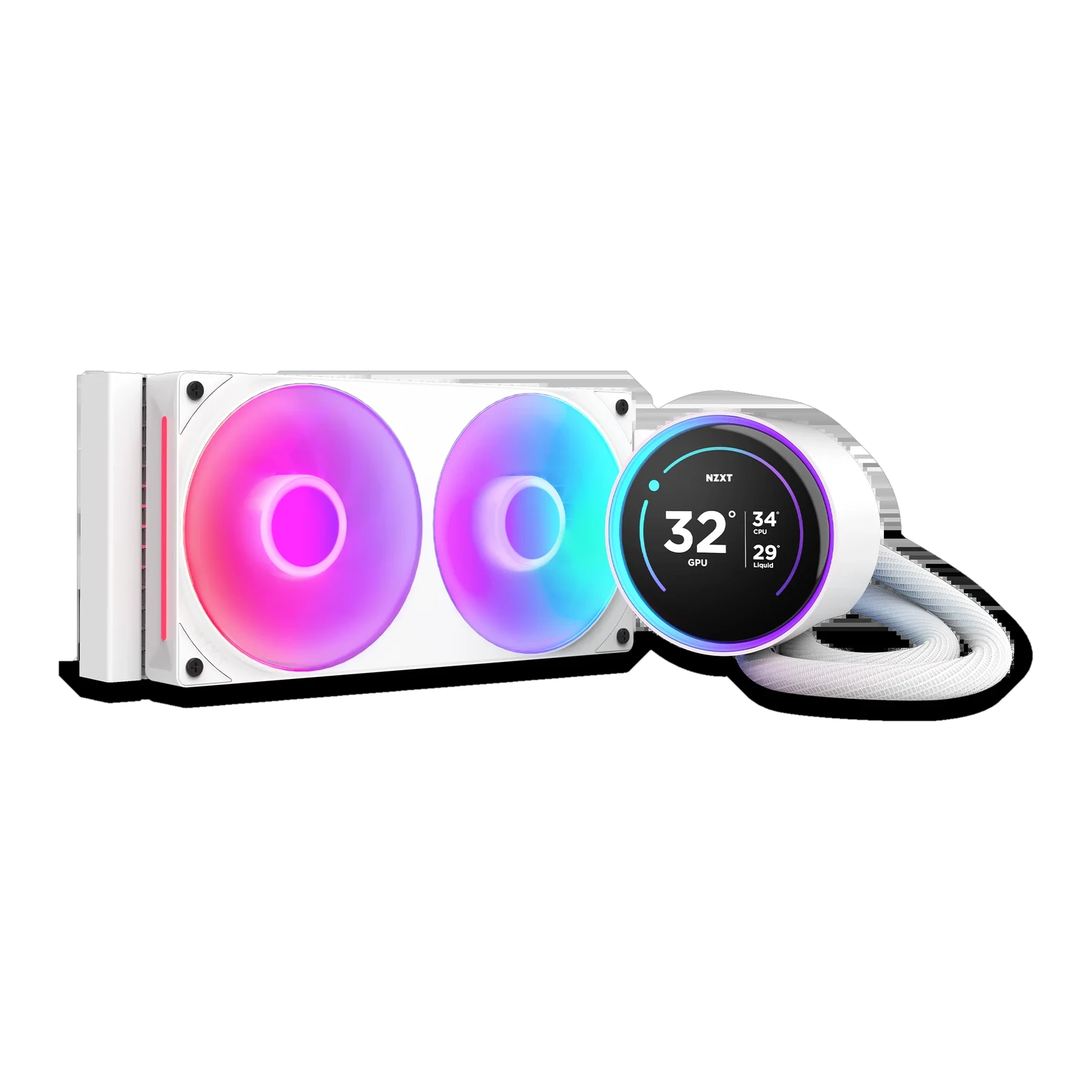NZXT Kraken 240 RGB White Liquid Cooler - White