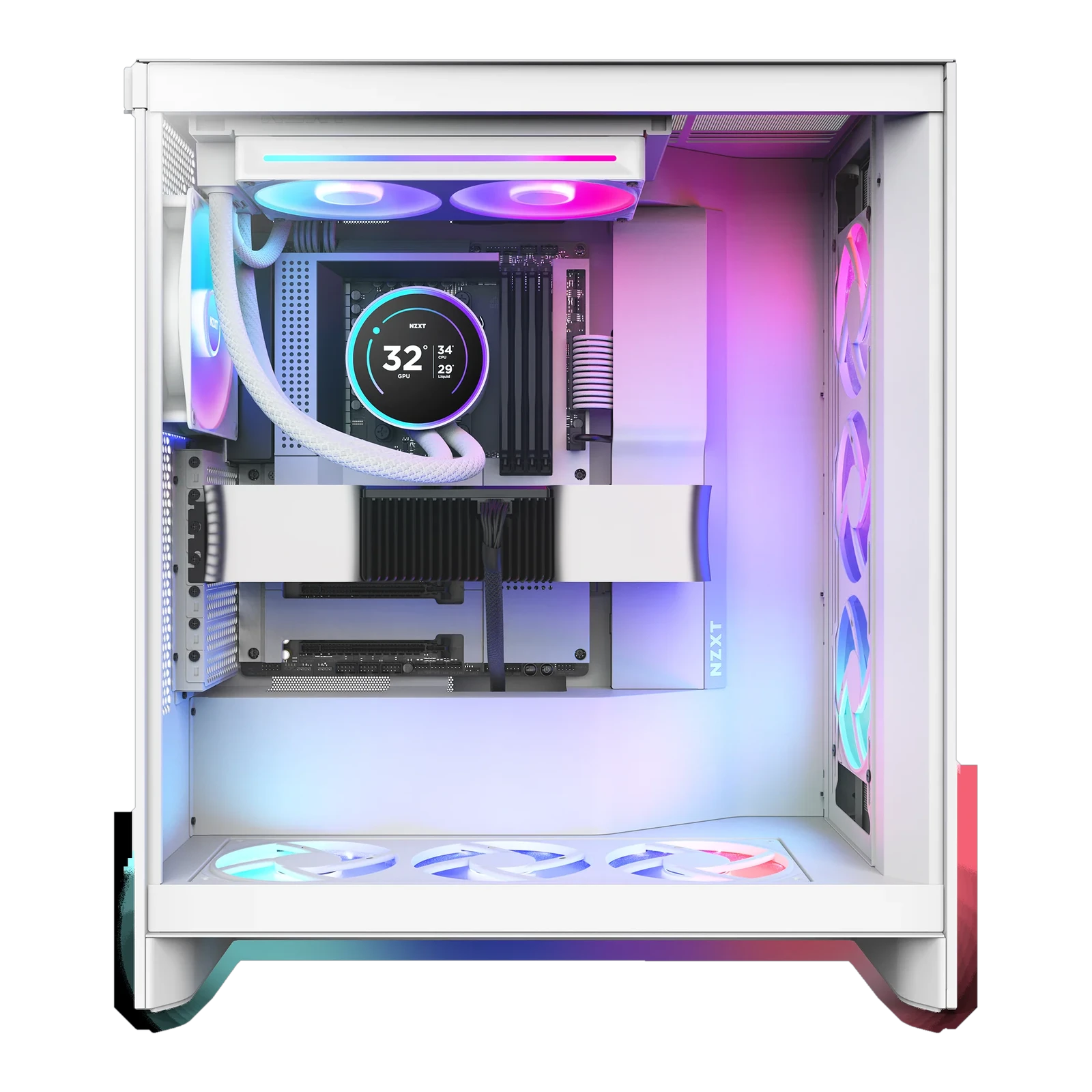 NZXT Kraken 240 RGB White Liquid Cooler - White