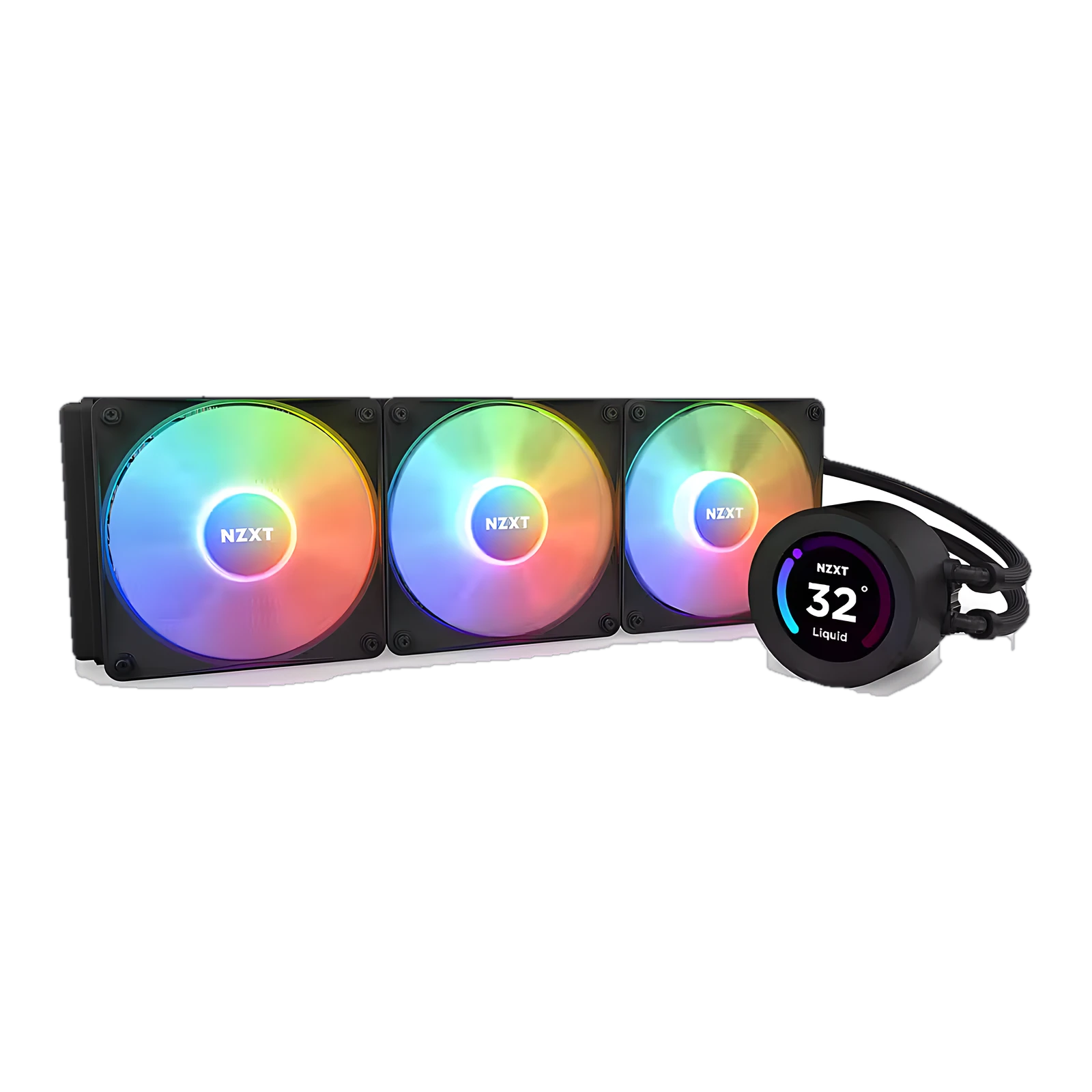 NZXT Kraken 360 RGB Black Liquid Cooler - Black
