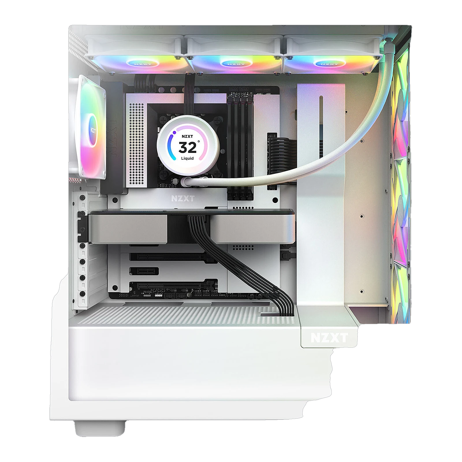 NZXT Kraken RGB Elite 360 V2 - (Black, White) Liquid Cooler - White