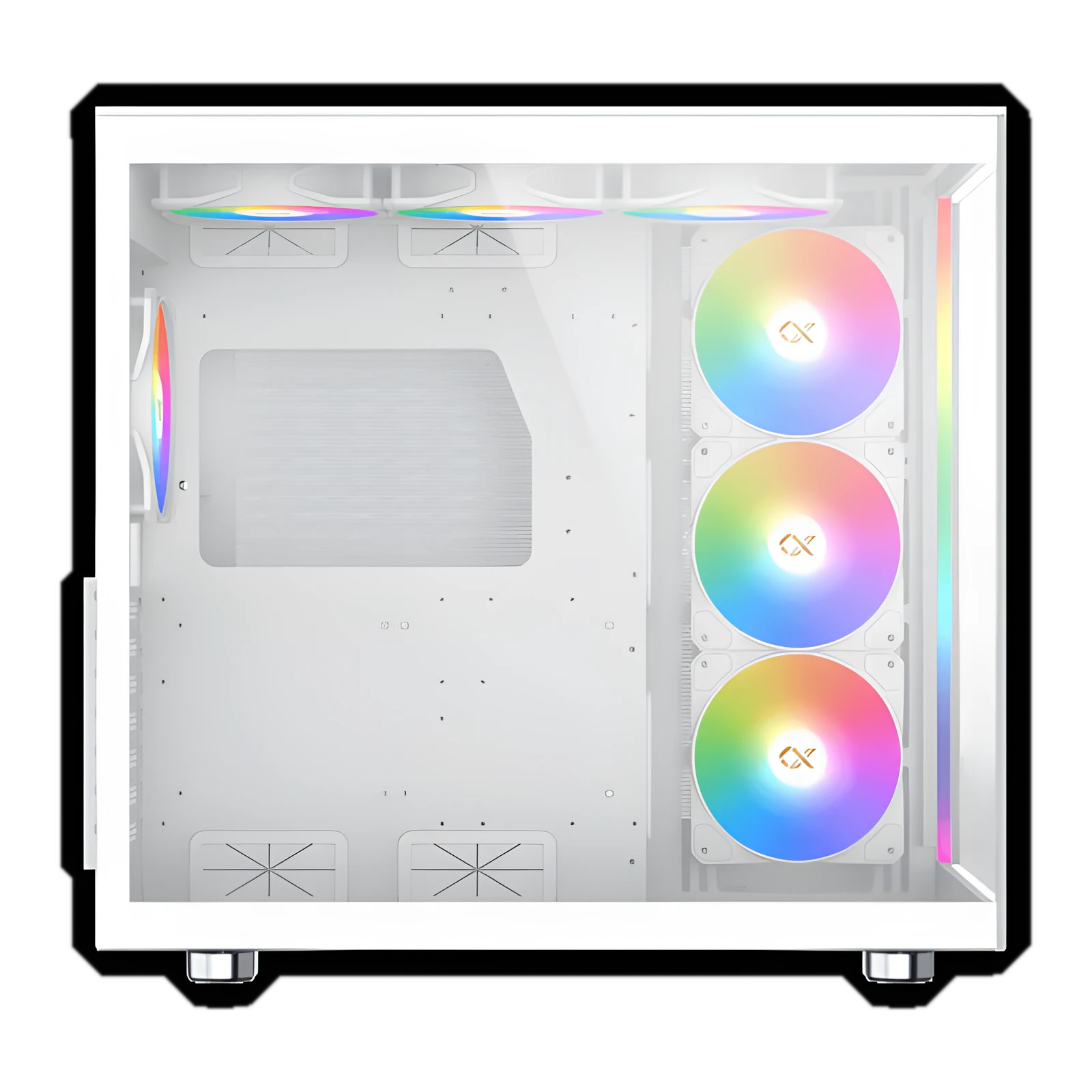 Xigmatek AQUA Ultra Arctic - ( 7 ARGB Fans / ARGB LED Strip / E - ATX )